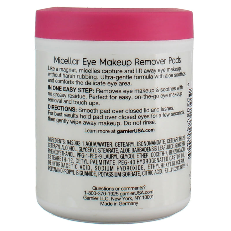 Garnier Skin Active Micellar Eye Makeup Remover Pads, 100 Ct