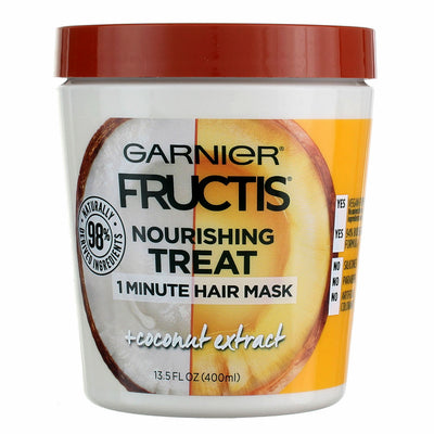 Garnier Fructis Nourishing Treat Coconut Extract Hair Mask, 13.5 fl oz