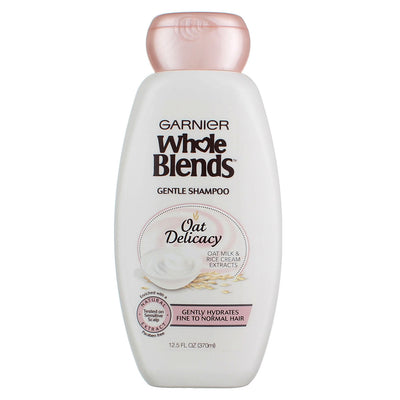 Garnier Whole Blends Gentle Oat Milk & Rich Cream Extracts Shampoo, 12.5 fl oz