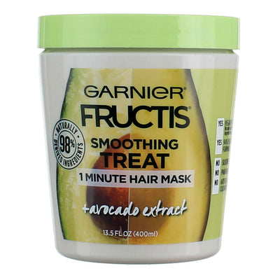 Garnier Fructis Smoothing Treat Avocado Extract Hair Mask, 13.5 fl oz