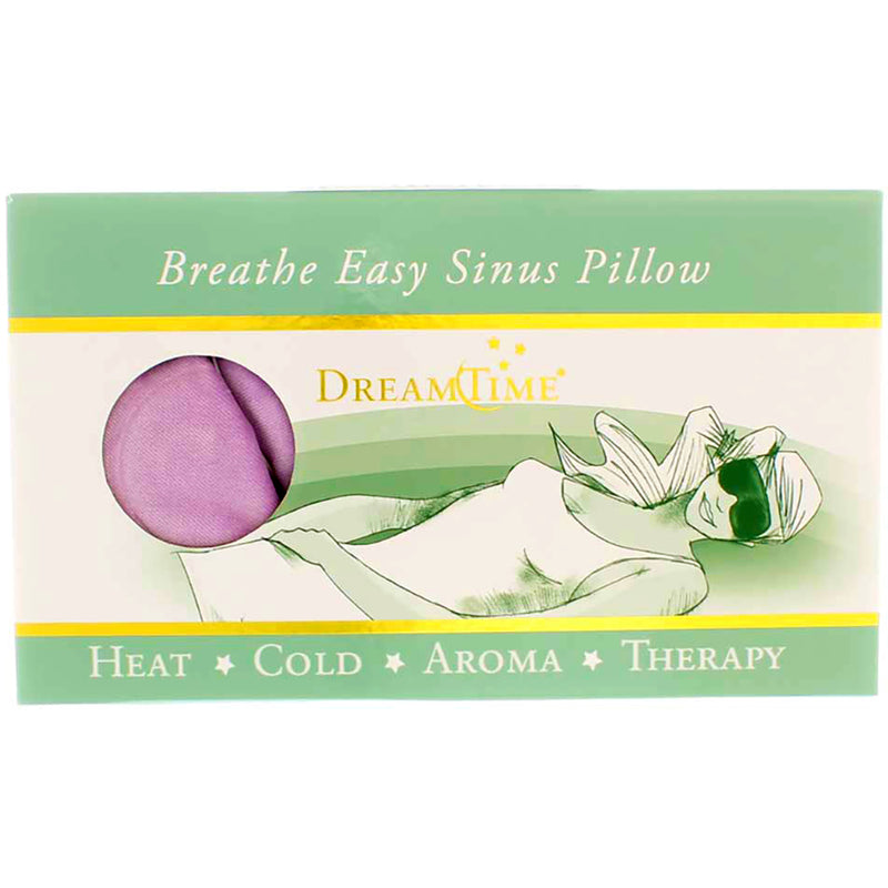 DreamTime Aromatherapy Breathe Easy Hot & Cold Sinus Pillow, Lavender, Eucalyptus, Peppermint