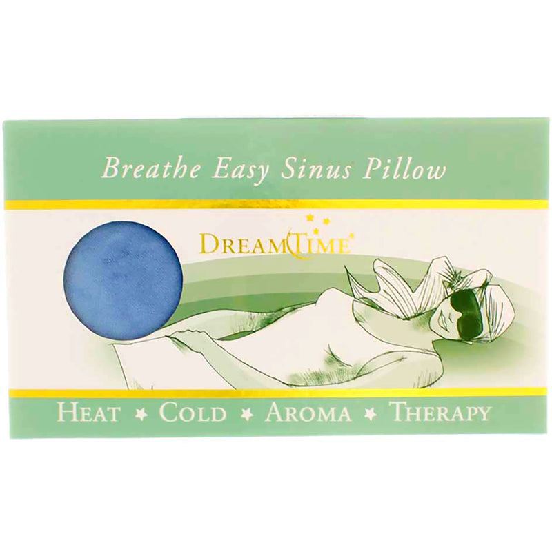 DreamTime Aromatherapy Breathe Easy Hot And Cold Sinus Pillow, Blue, Eucalyptus & Peppermint