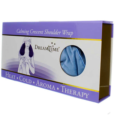 DreamTime Aromatherapy Calming Crescent Hot And Cold Shoulder Wrap, Blue