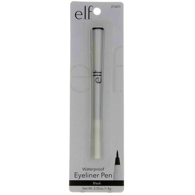 e.l.f. Waterproof Eyeliner Pen, Black 21651, 0.05 fl oz
