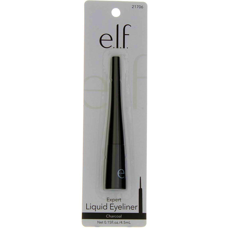 e.l.f. Expert Liquid Eyeliner, Charcoal 21706, 0.15 fl oz