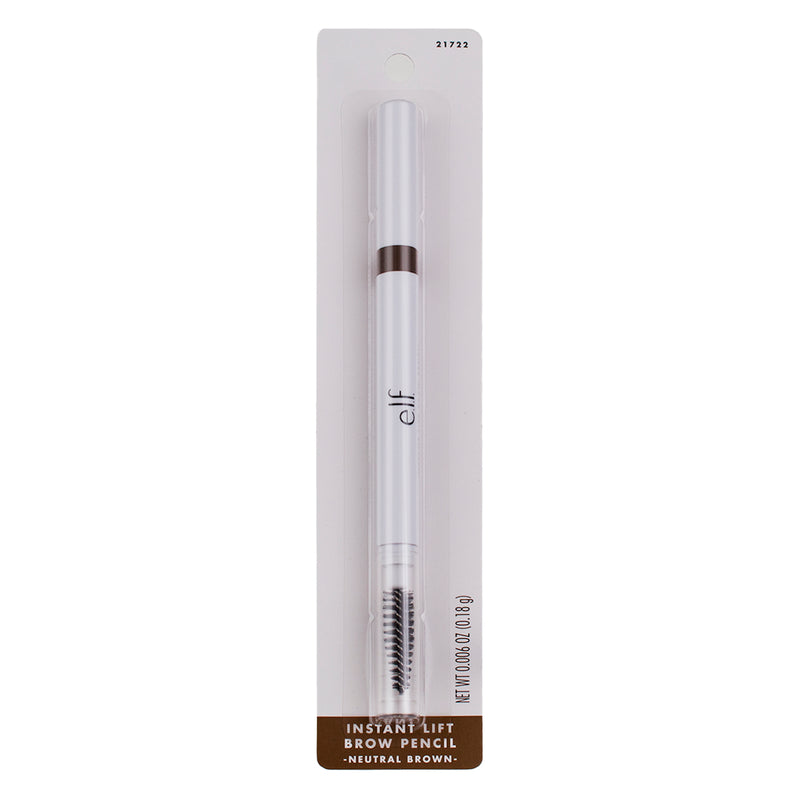 e.l.f. Instant Lift Eyebrow Pencil, Neutral Brown 21722, 0.006 oz