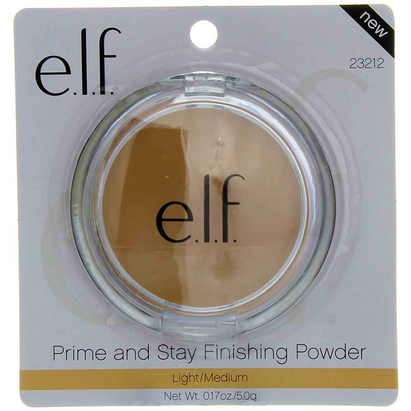 e.l.f. Prime & Stay Finishing Powder, Light/Medium 23212, 0.17 oz