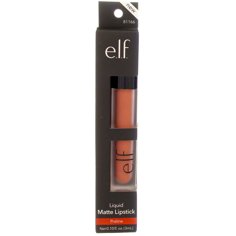 e.l.f. Liquid Matte Lipstick, Praline 81166, 0.1 fl oz