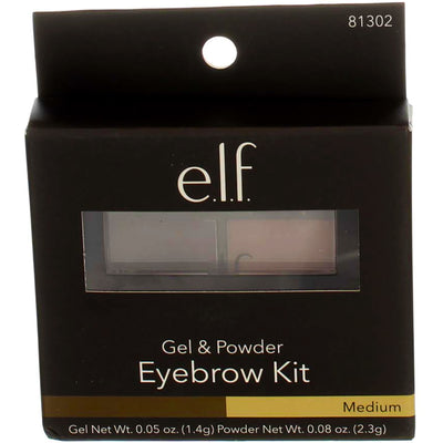 e.l.f. Gel & Powder Eyebrow Kit, Medium 81302, 0.05 oz