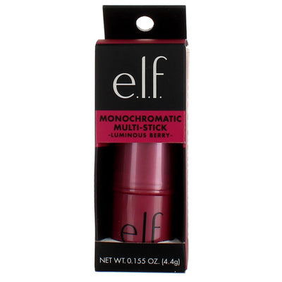 e.l.f. Monochromatic Multi-Stick Makeup, Luminous Berry 81327, 0.155 oz