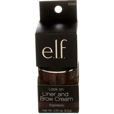 e.l.f. Lock On Liner And Brow Cream, Espresso 81945, 0.19 oz