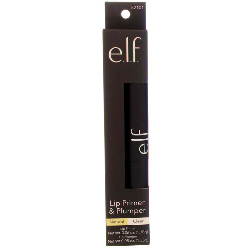 e.l.f. Lip Primer & Plumper, Natural/Clear 82101, 0.11 oz