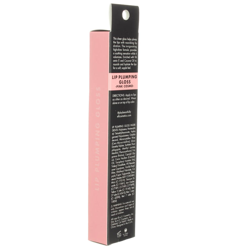 e.l.f. Lip Plumping Gloss, Pink Cosmo 82452, 0.09 oz