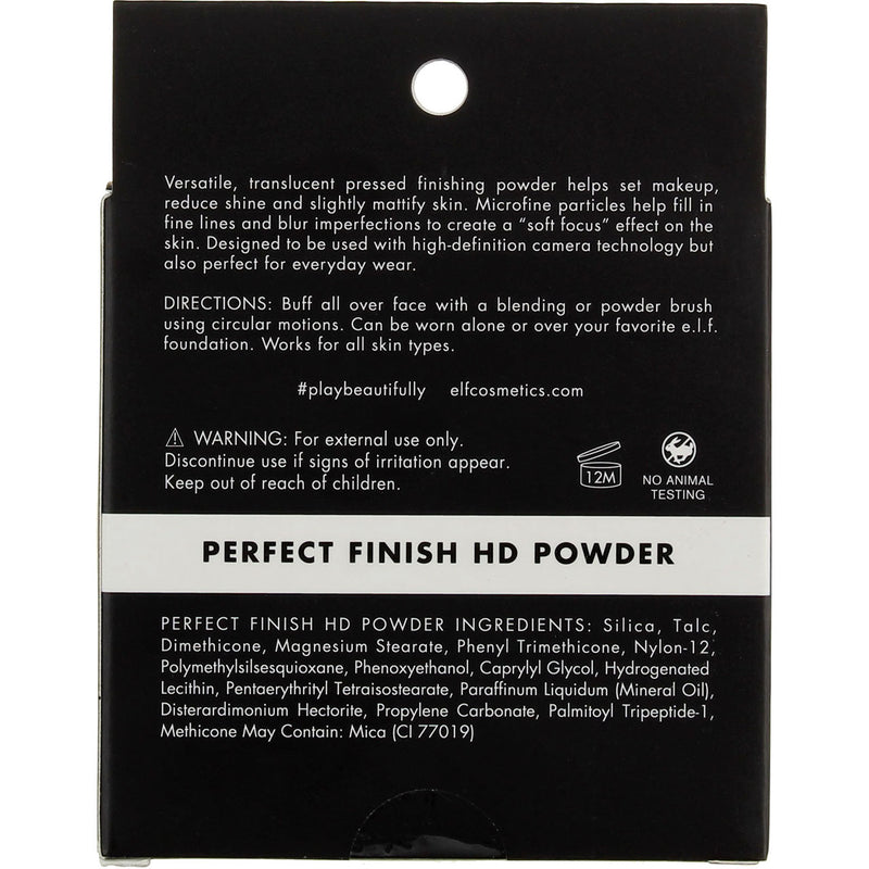e.l.f. Perfect Finish HD Face Powder, Sheer 83257, 0.28 oz