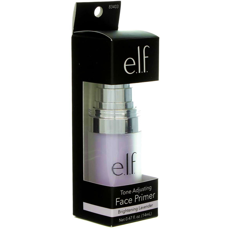 e.l.f. Tone Adjusting Face Primer, Brightening Lavender, 83403, 0.47 fl oz