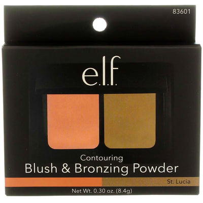 e.l.f. Contouring Blush & Bronzing Powder, St. Lucia 83601, 0.3 oz