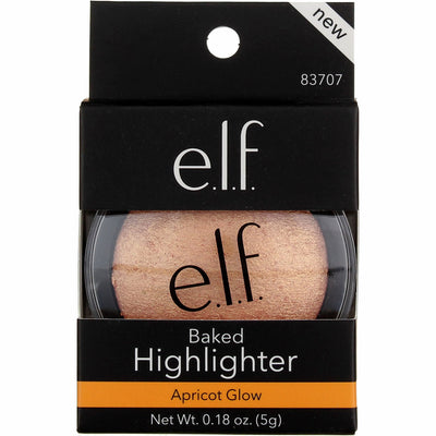e.l.f. Baked Highlighter, Apricot Glow 83707, 0.18 oz