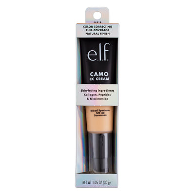 e.l.f. Camo CC Cream Sunscreen, Light 240 W, SPF 30, 1.05 oz