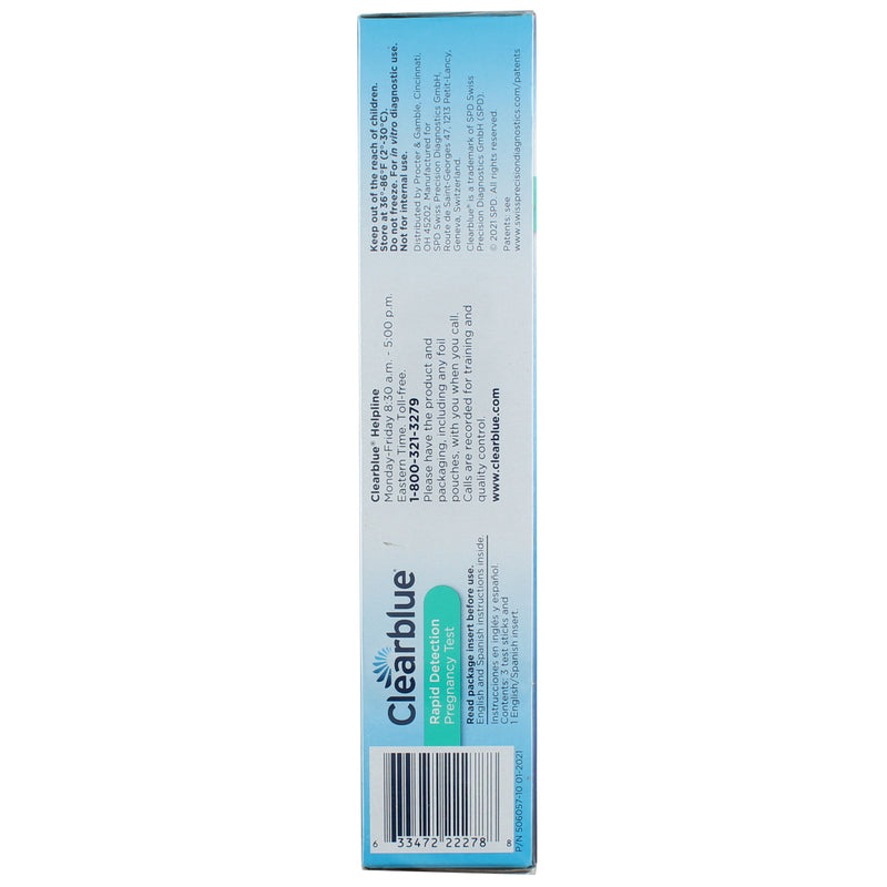 Clearblue Rapid Detection Pregnancy Test, 3 Count