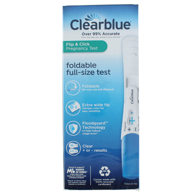 Clearblue Flip and Click Foldable Pregnancy Test, 2 Ct