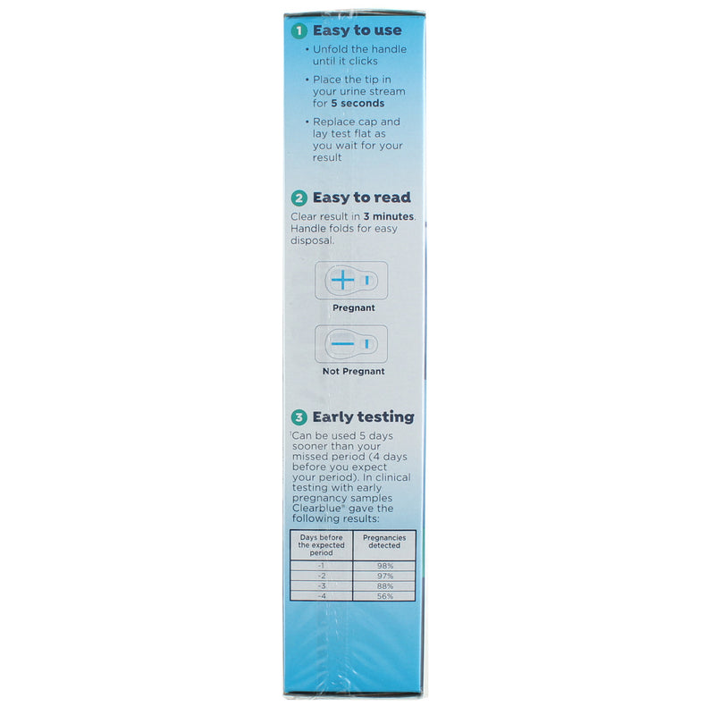 Clearblue Flip and Click Foldable Pregnancy Test, 2 Ct