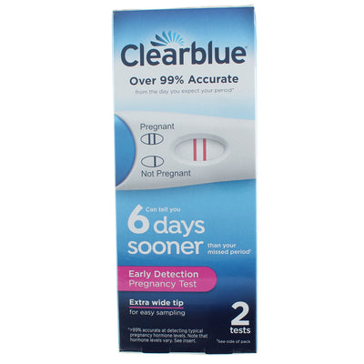 Clearblue Early Detection Pregnancy Test, 2 Ct