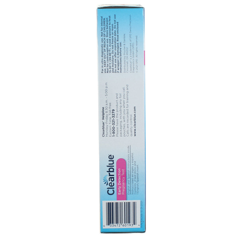 Clearblue Early Detection Pregnancy Test, 2 Ct