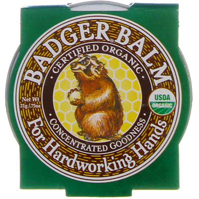 Badger For Hardworking Hands Balm Tin, 0.75 oz