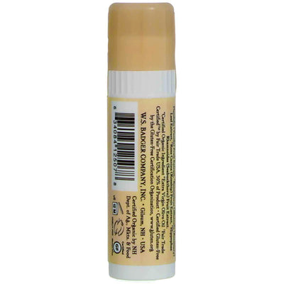 Badger Cocoa Butter Lip Balm Stick, Vanilla Bean, 0.25 oz