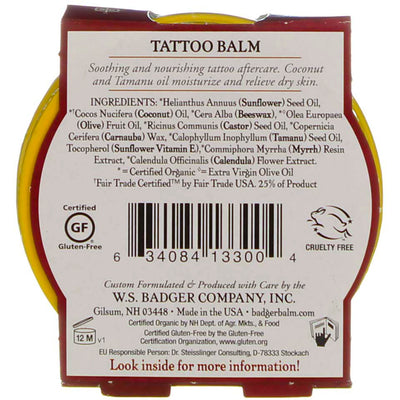 Badger Tattoo Balm Tin, 2 oz
