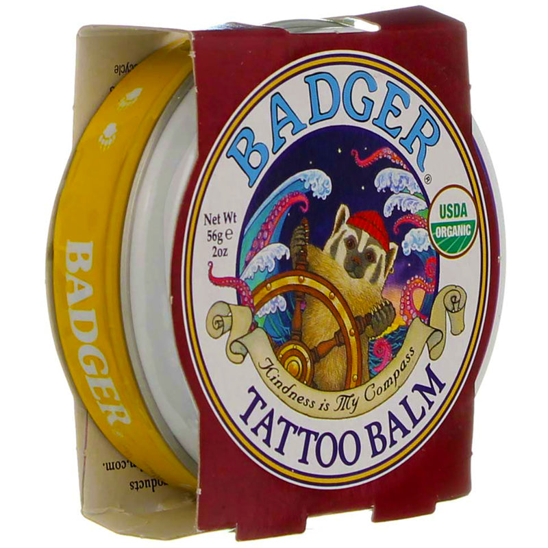 Badger Tattoo Balm Tin, 2 oz