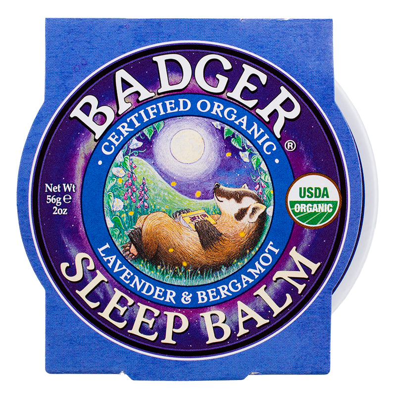 Badger Sleep Balm Tin, Lavender & Bergamot, 2 oz