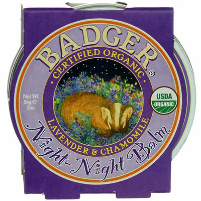 Badger Night-Night Balm Tin, Lavender & Chamomile, 2 oz