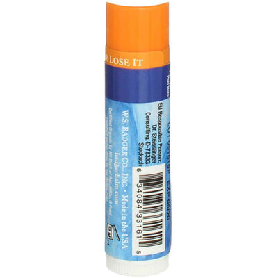 Badger Classic Lip Balm Stick, Tangerine Breeze, 0.15 oz