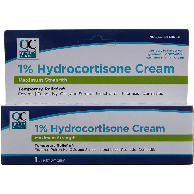 Quality Choice Maximum Strength Hydrocortisone Cream, 1 oz