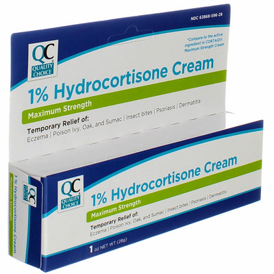 Quality Choice Maximum Strength Hydrocortisone Cream, 1 oz