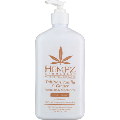 Hempz Aromabody Herbal Body Moisturizer, Tahitian Vanilla & Ginger, 17 fl oz