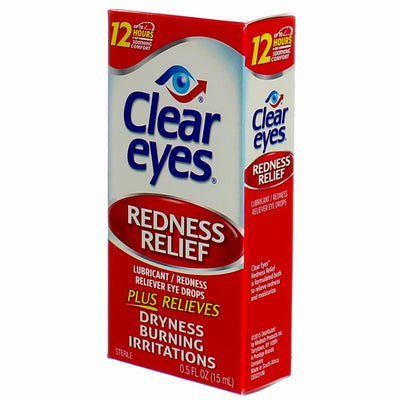 Clear Eyes Redness Relief Eye Drops, 0.5oz (Pack of 1)