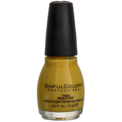 Sinful Colors Professional Nail Polish, Yolo Yellow 1598, 0.5 fl oz