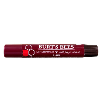 Burt's Bees 100% Natural Origin Moisturizing Lip Shimmer Stick, Peppermint, Plum