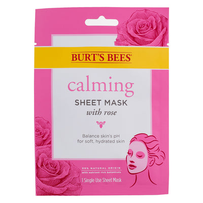 Burt's Bees Calming Sheet Mask, Rose