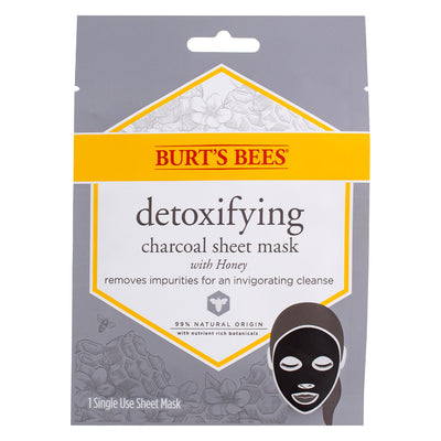 Burt's Bees Detoxifying Charcoal Sheet Mask, Honey