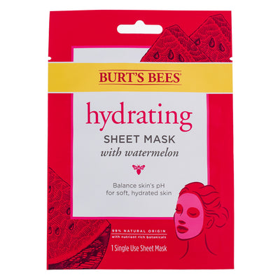 Burt's Bees Hydrating Sheet Mask, Watermelon