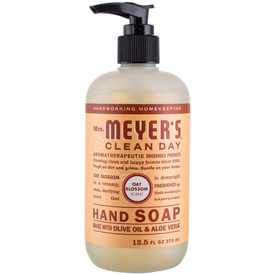 Mrs. Meyer's Clean Day Hand Soap Liquid, Oat Blossom, 12.5 fl oz