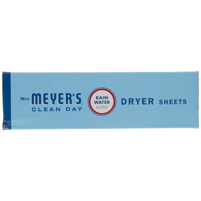 Mrs. Meyer's Clean Day Fabric Softener Dryer Sheets, Rain Water, 80 Ct
