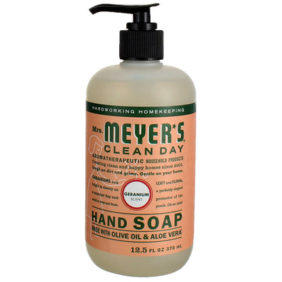 Mrs. Meyer's Clean Day Hand Soap Liquid, Geranium, 12.5 fl oz