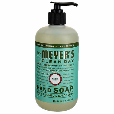 Mrs. Meyer's Clean Day Hand Soap Liquid, Basil, 12.5 fl oz