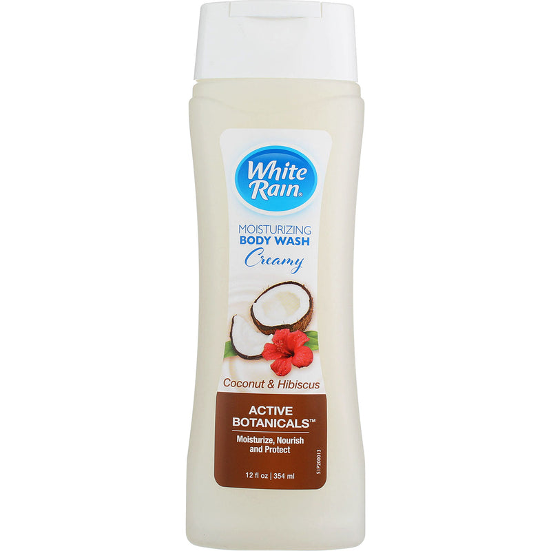 White Rain Creamy Moisturizing Body Wash, Coconut & Hibiscus, 12 fl oz