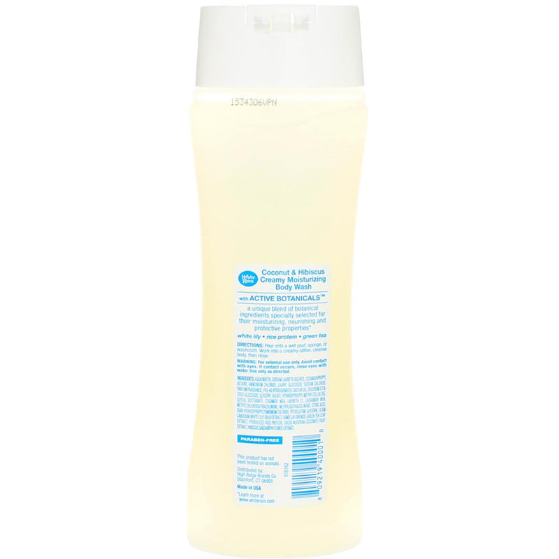 White Rain Creamy Moisturizing Body Wash, Coconut & Hibiscus, 12 fl oz