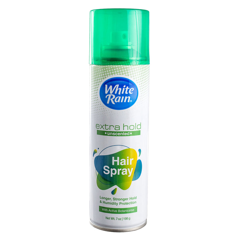 White Rain Extra Hold Hair Spray Aerosol, Unscented, 7 oz
